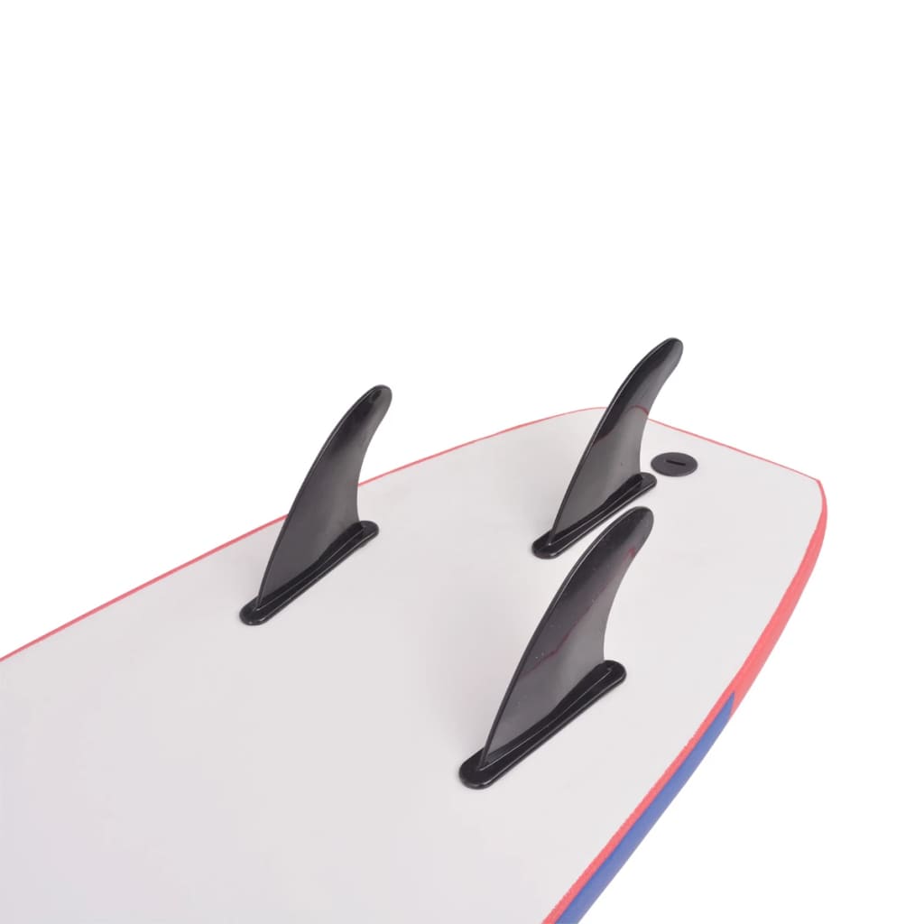 Surfbrett Blau und Rot 170 cm