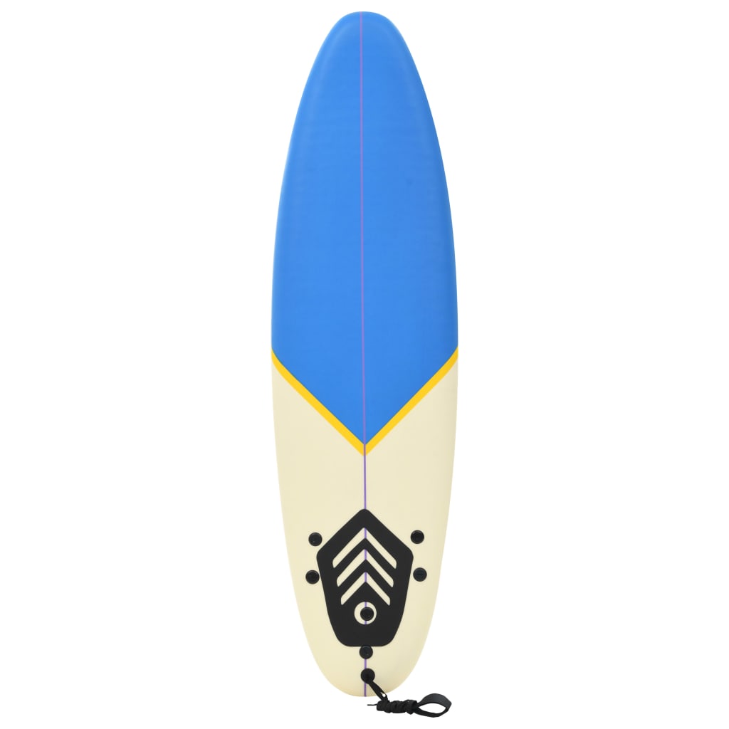 Surfbrett 170 cm Blau und Creme