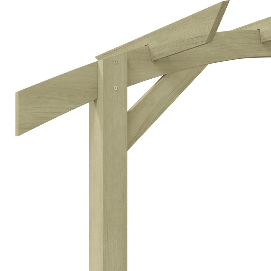 Garten-Pergola Kiefernholz Imprägniert 180x210x40 cm