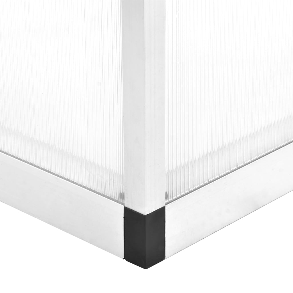 Gewächshaus Aluminium 362x190x195 cm 13,41 m³