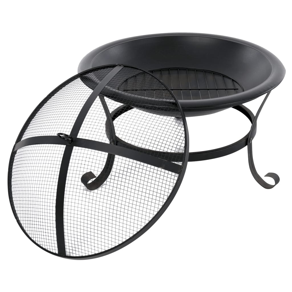 Feuerschale Atlanta Schwarz Stahl 51 cm 85014