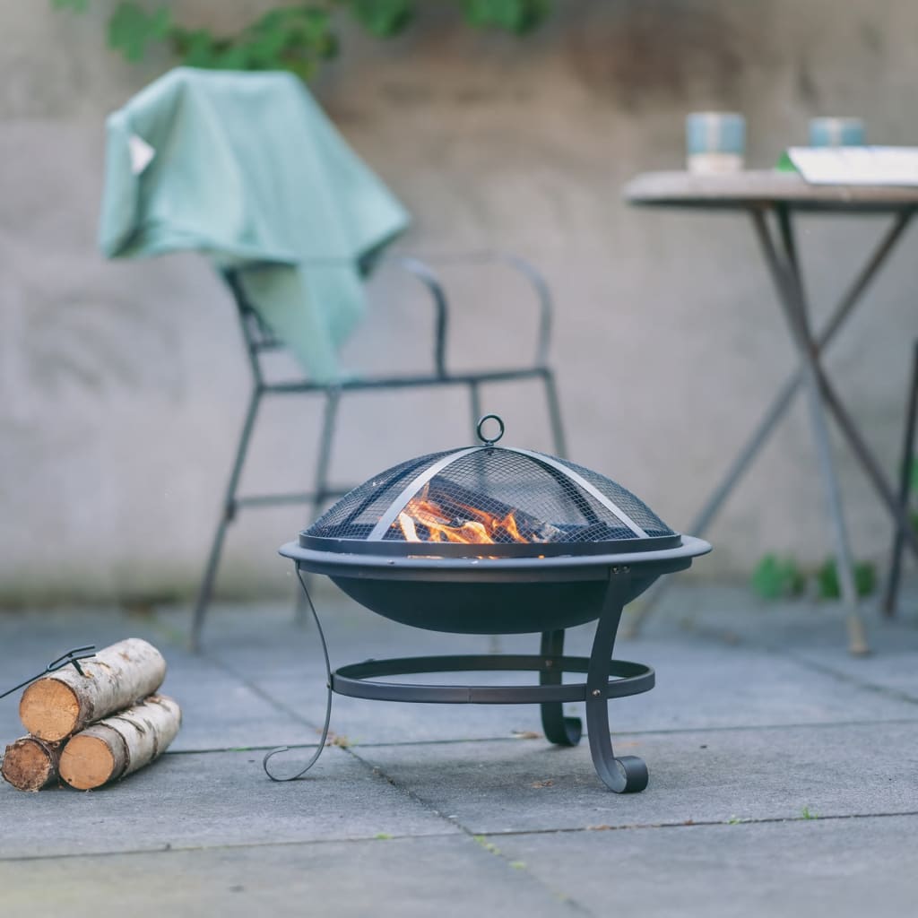 Feuerschale Atlanta Schwarz Stahl 51 cm 85014