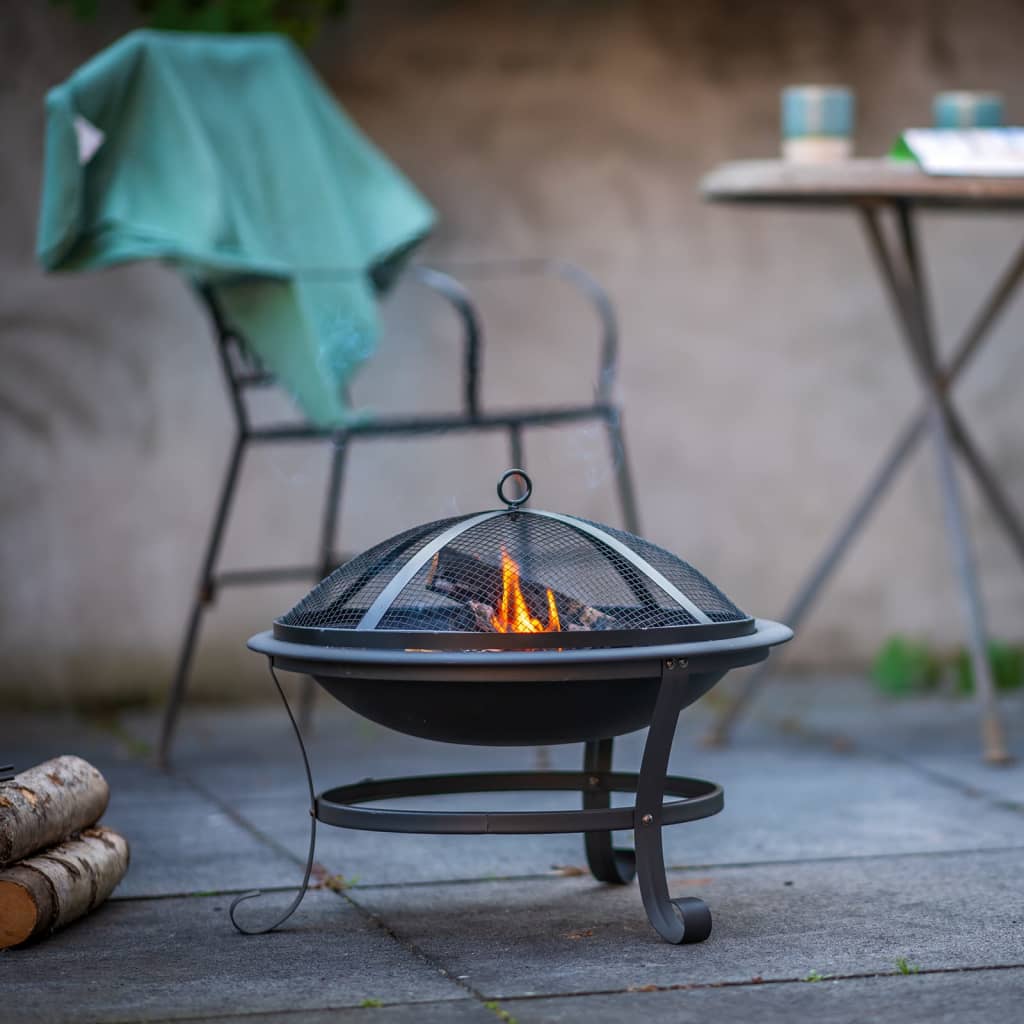 Feuerschale Atlanta Schwarz Stahl 51 cm 85014