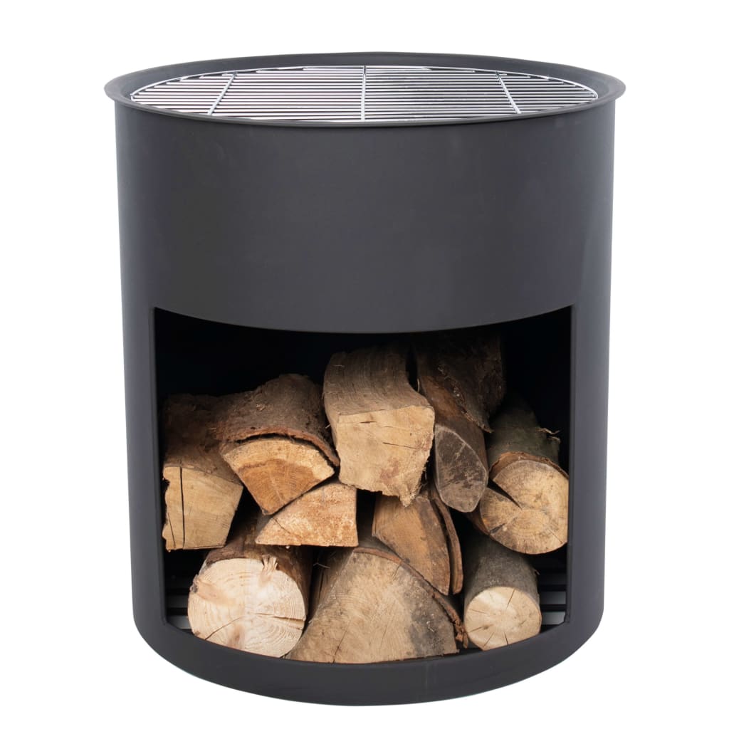 Feuerfass Milshire Schwarz Stahl