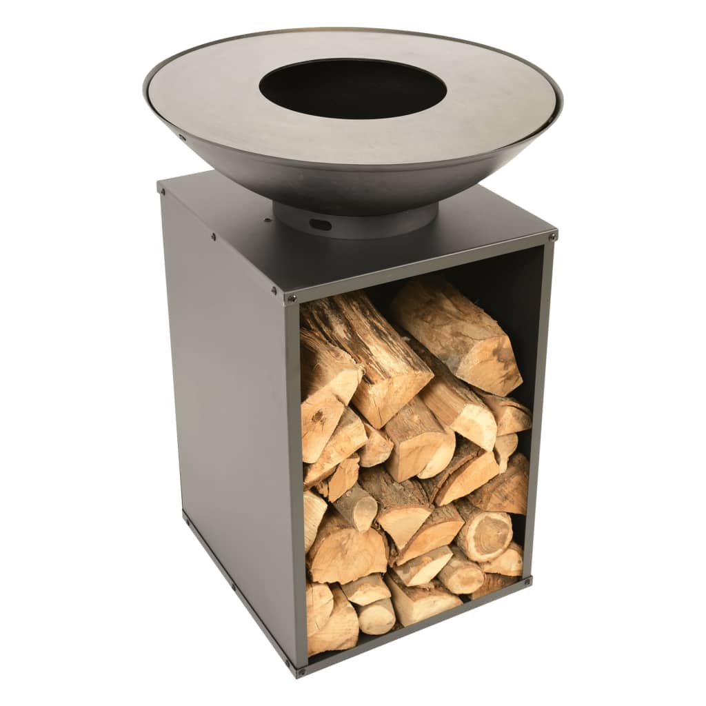Feuerschale mit Grill ONYX 60 cm mit Abdeckung