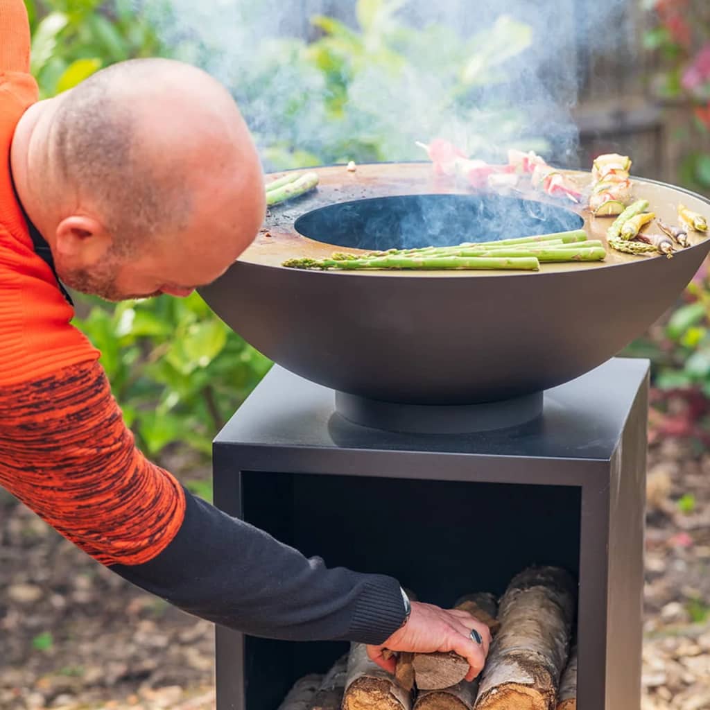 Feuerschale mit Grill ONYX 60 cm mit Abdeckung