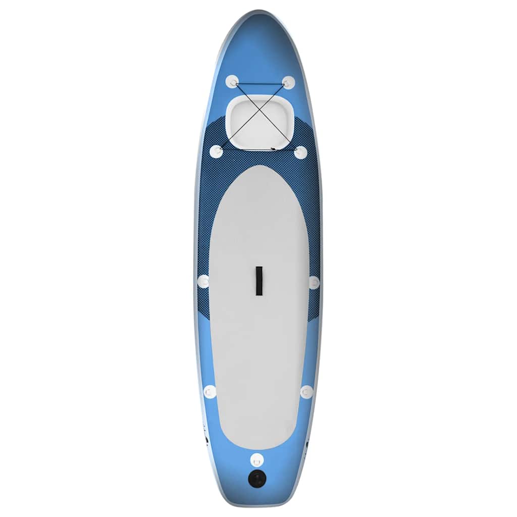 SUP-Board-Set Aufblasbar Marineblau 300x76x10 cm