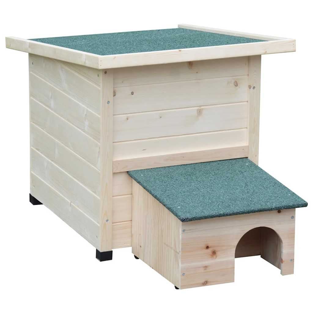 Igelhaus XL 53x65x52cm Holz Weiß