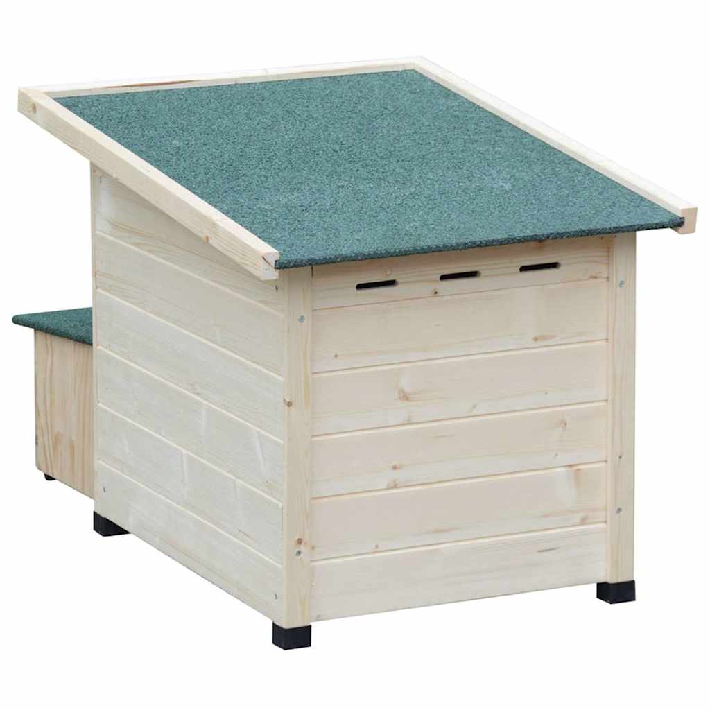 Igelhaus XL 53x65x52cm Holz Weiß