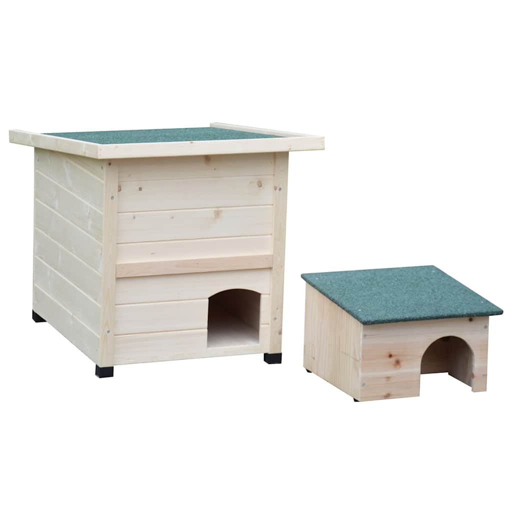 Igelhaus XL 53x65x52cm Holz Weiß