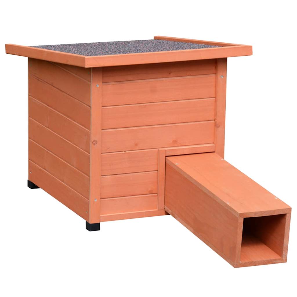 Igelhaus XL 53x65x52cm Holz Braun