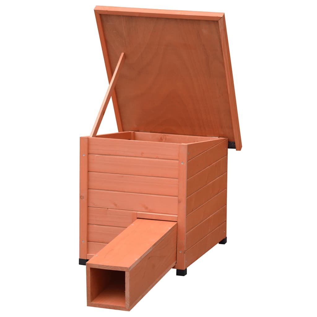 Igelhaus XL 53x65x52cm Holz Braun