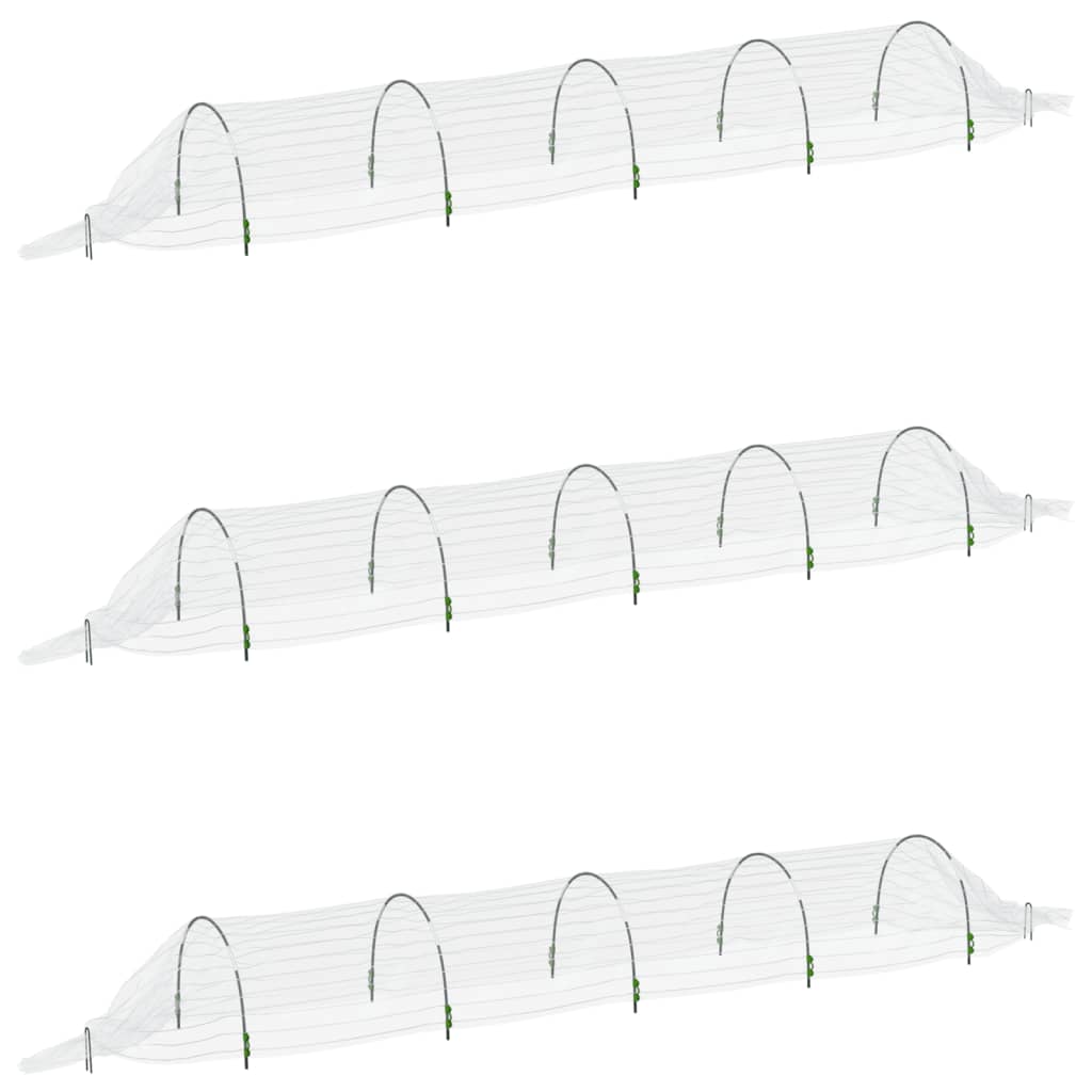 Netztunnel 3 Stk. 1,5x5 m Fiberglas und PP