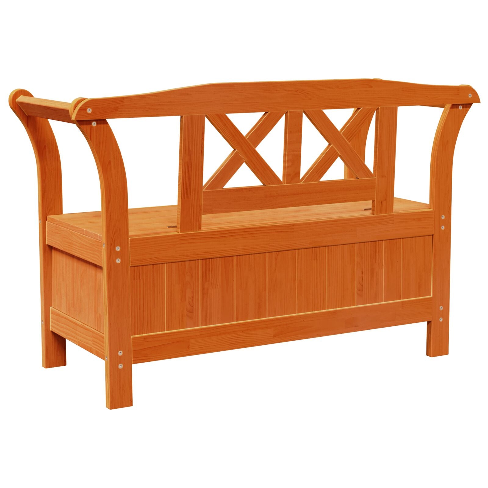 Gartenstauraum Bank Akazie 119x76x44 cm Massivholz