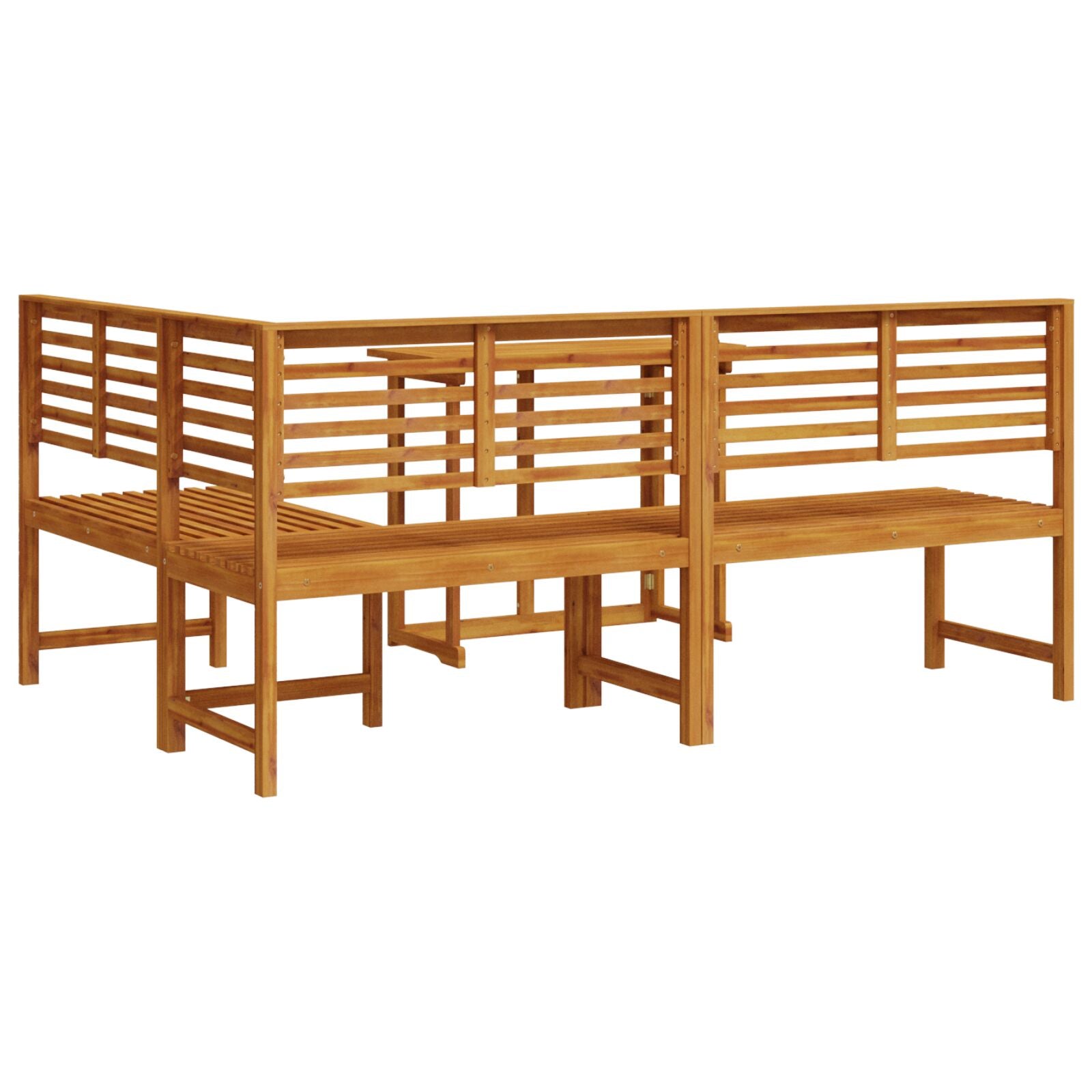 3-teiliges Garten Bistro Set aus massivem Akazienholz