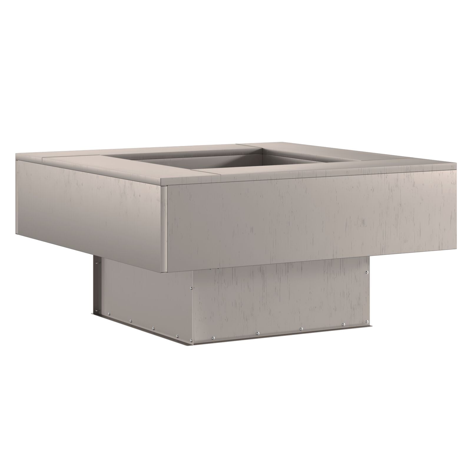 Feuerstelle Quadrat 80x80x40 cm Wetterstahl
