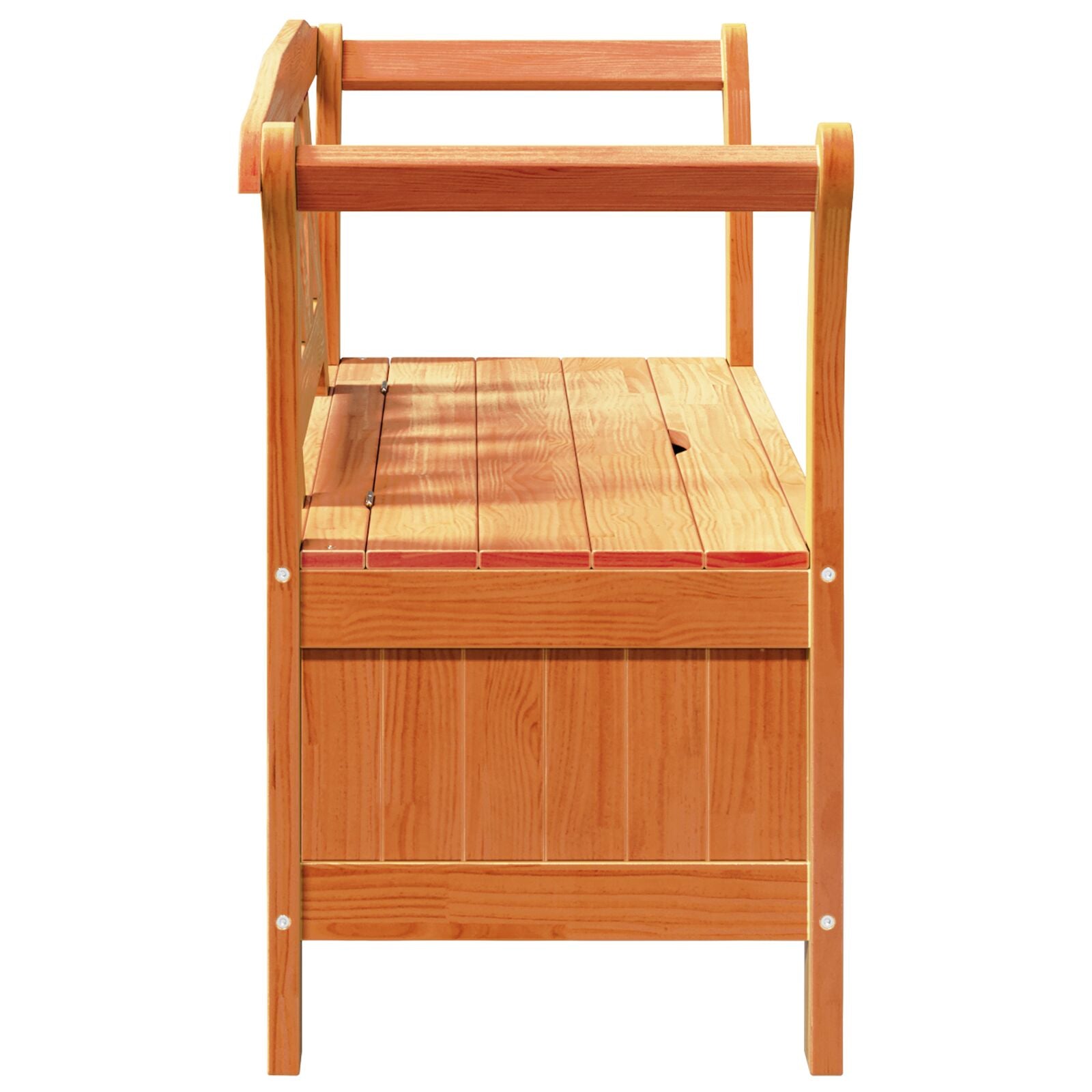 Gartenstauraum Bank Akazie 119x76x44 cm Massivholz