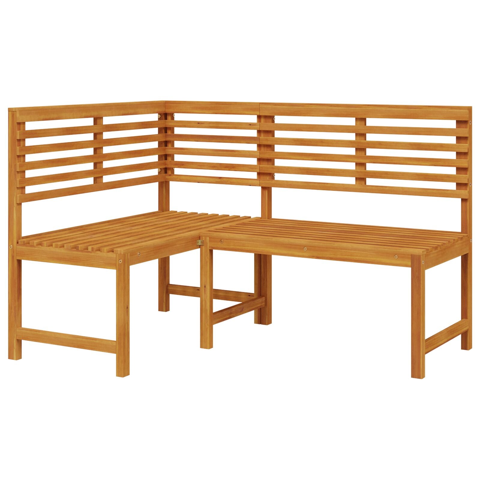 3-teiliges Garten Bistro Set aus massivem Akazienholz