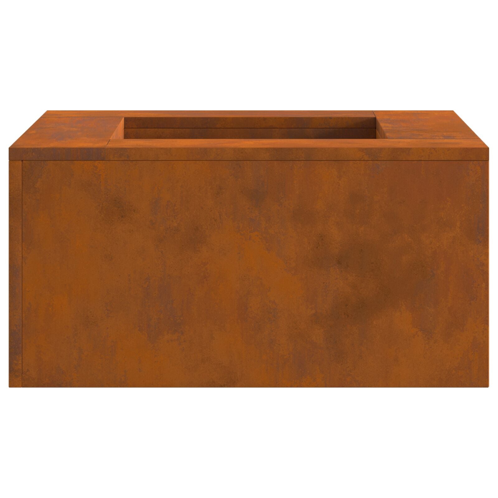 Feuerstelle Quadrat 60x60x30 cm Wetterstahl