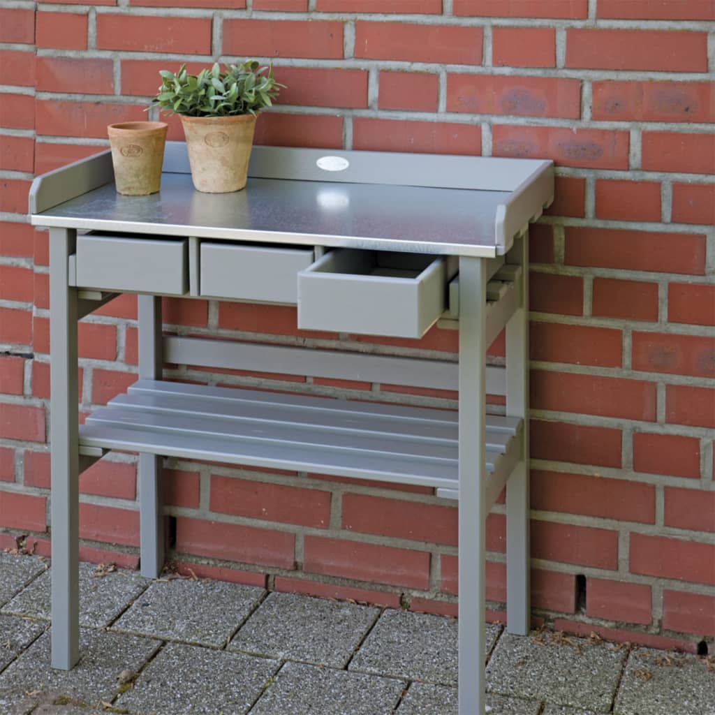 Garten-Arbeitstisch Grau CF29G