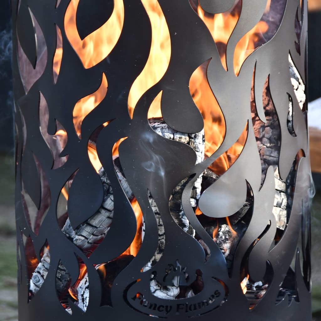 Feuerfass Flames Kohlenstoffstahl Schwarz FF408