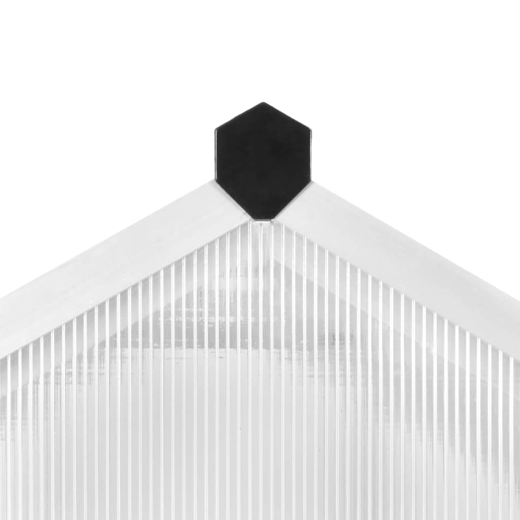 Gewächshaus Aluminium 362x190x195 cm 13,41 m³
