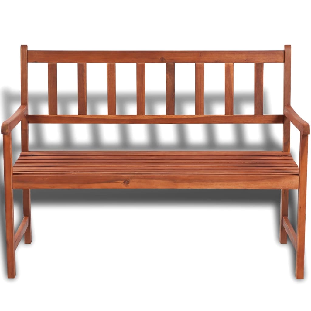 Gartenbank 120 cm Massivholz Akazie