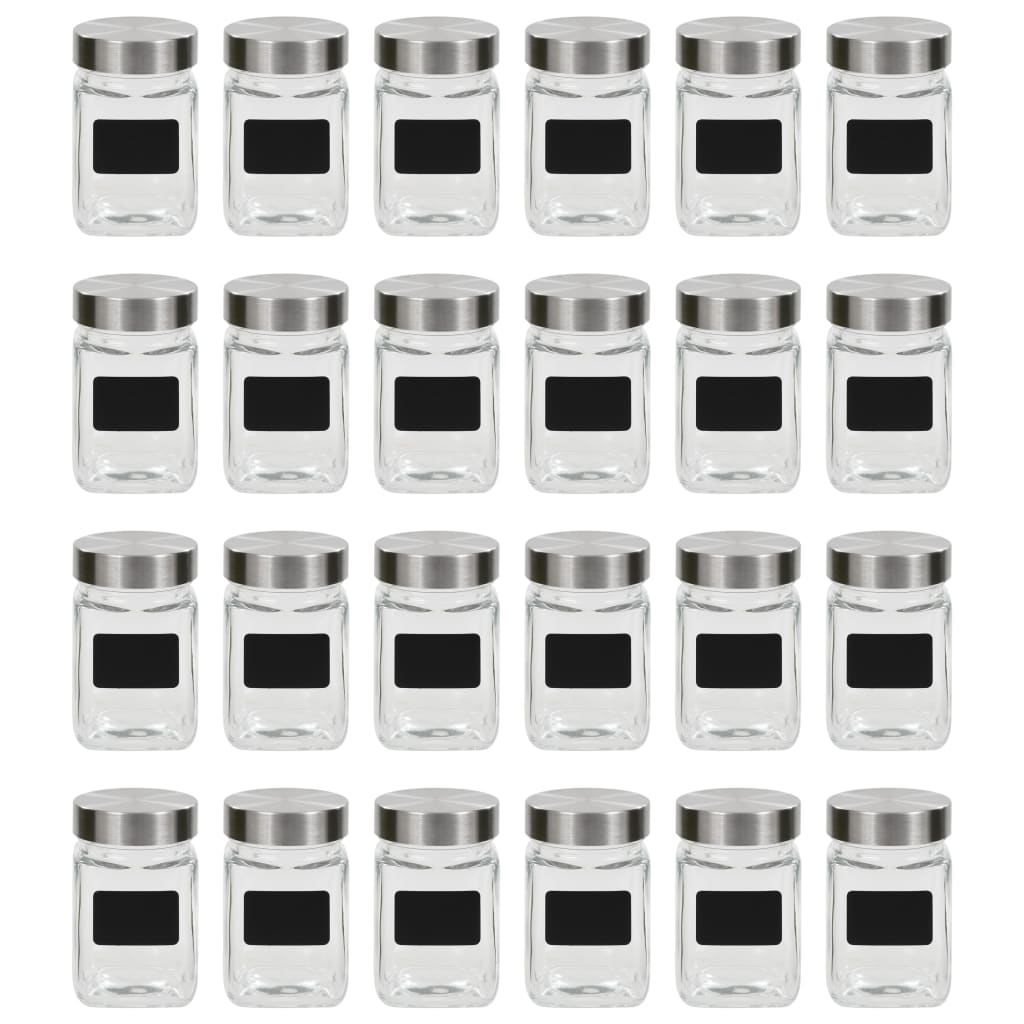 Vorratsgläser mit Aufkleber 24 Stk. 300 ml