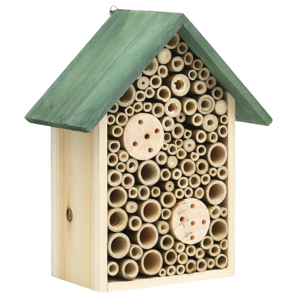 Insektenhotel BEE Aus Tannenholz 40x67x82 Cm - Nisthilfe Für Wildbienen & Nützlinge