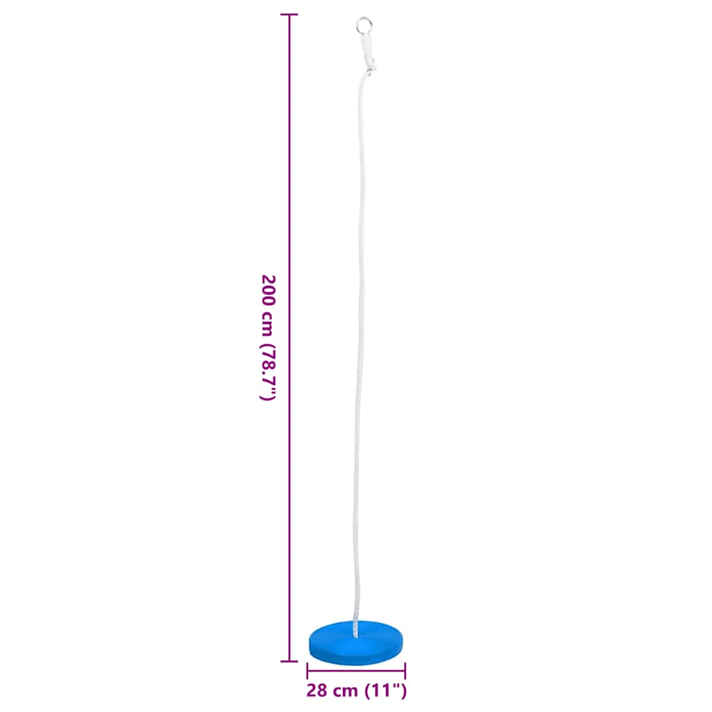 Tellerschaukel 180 cm Blau