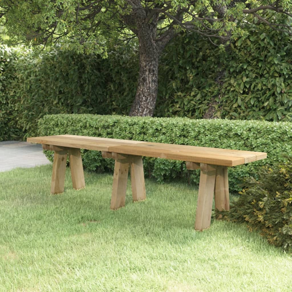 Gartenbank 160 cm Massivholz Kiefer Imprägniert