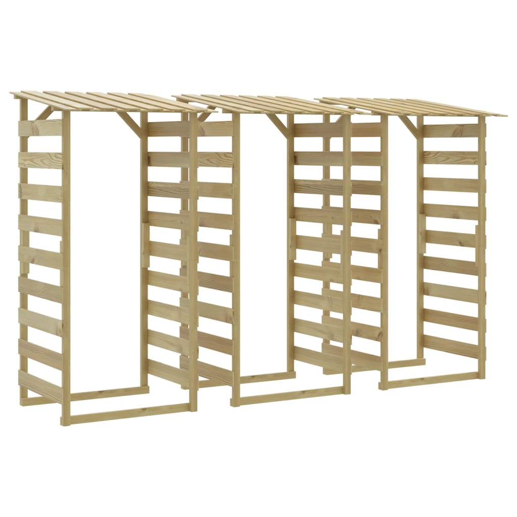 Pergolen mit Dach 3 Stk. 100x90x200 cm Kiefernholz Imprägniert