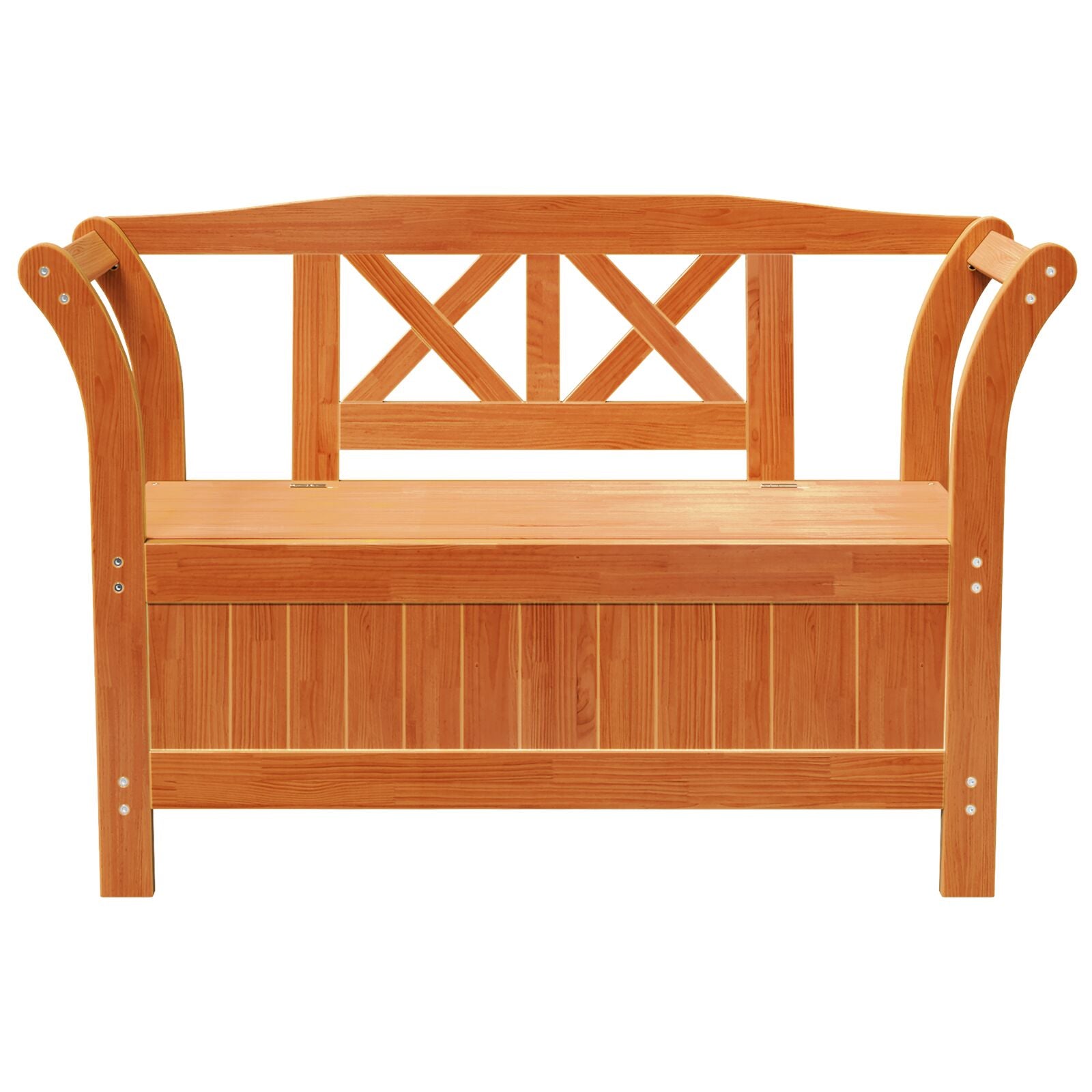 Gartenstauraum Bank Akazie 119x76x44 cm Massivholz