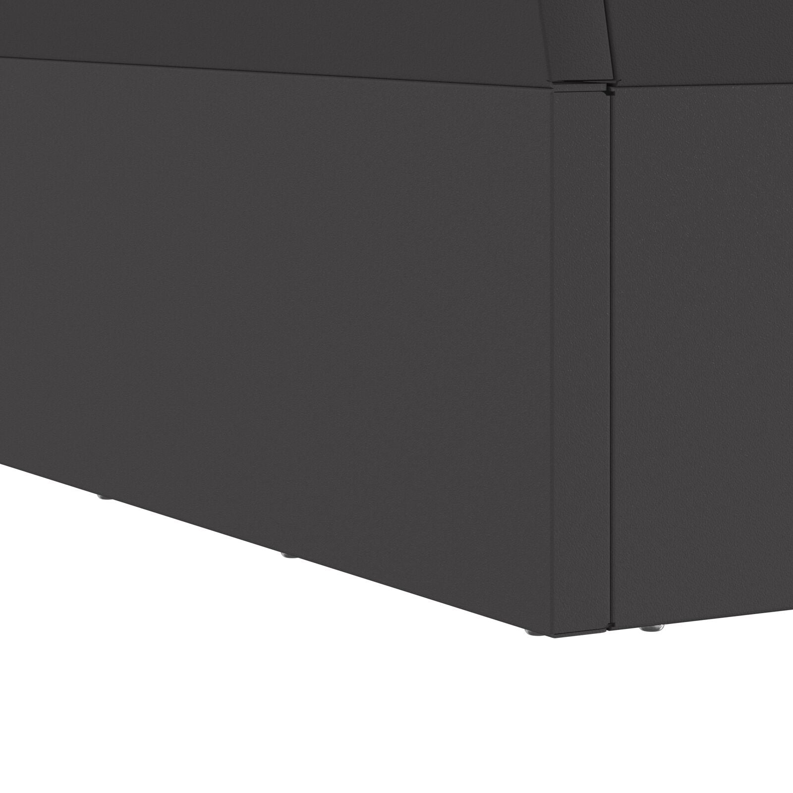 Feuerstelle Quadrat Schwarz 60x60x35 cm Stahl