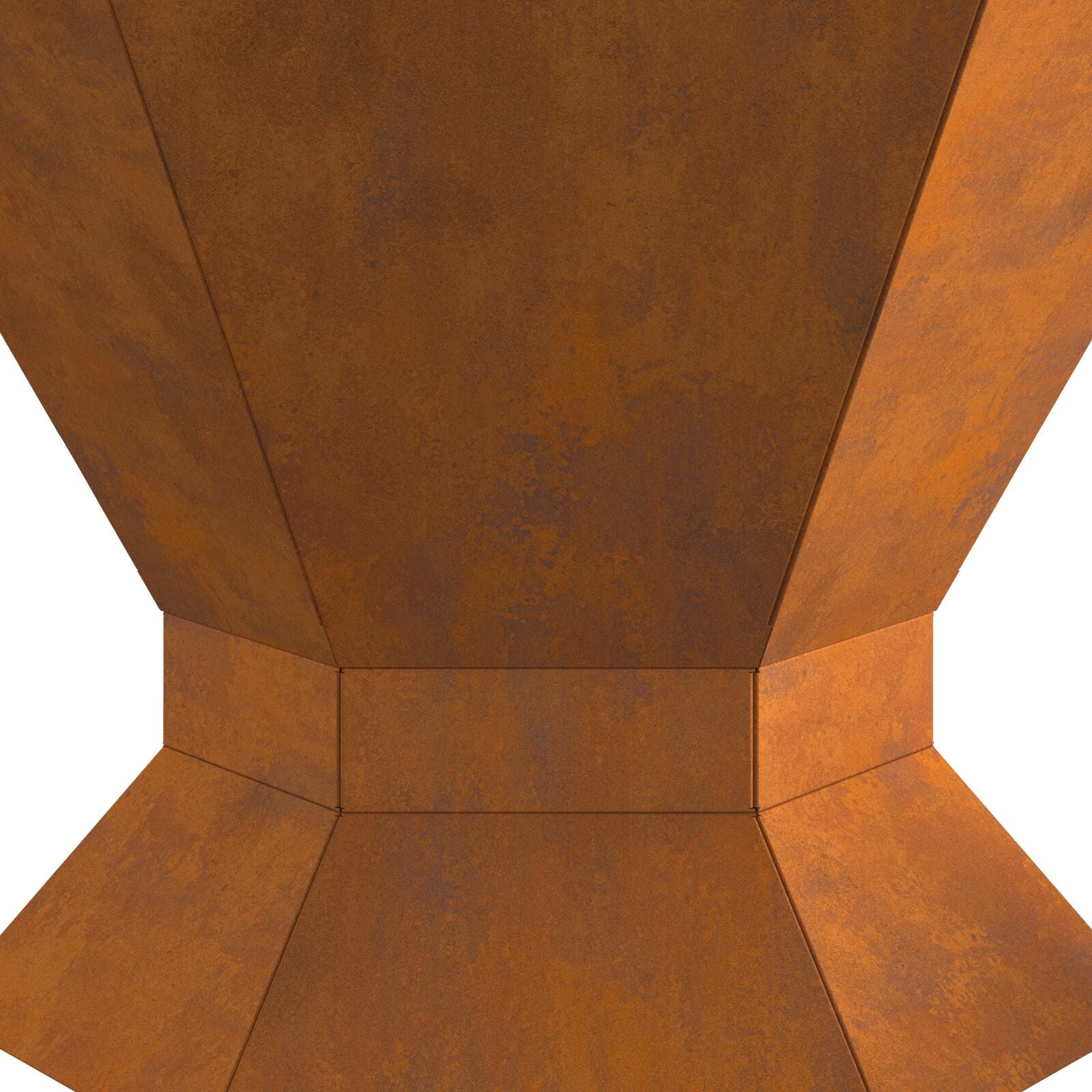 Feuerstelle Sechseckig 50x50x40 cm Wetterfester Stahl