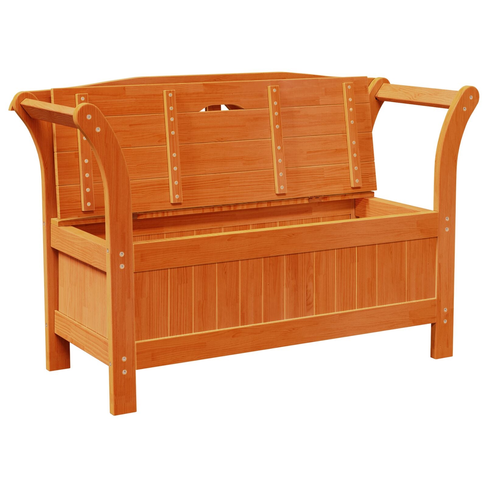 Gartenstauraum Bank Akazie 119x76x44 cm Massivholz