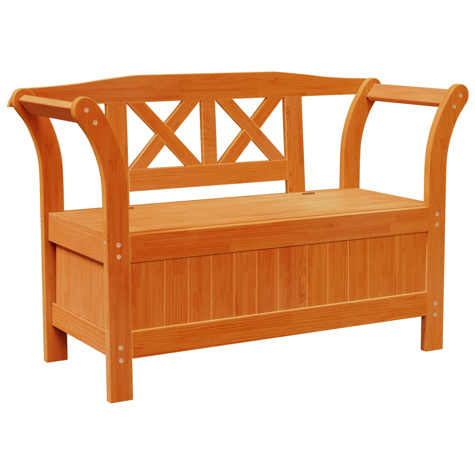 Gartenstauraum Bank Akazie 119x76x44 cm Massivholz