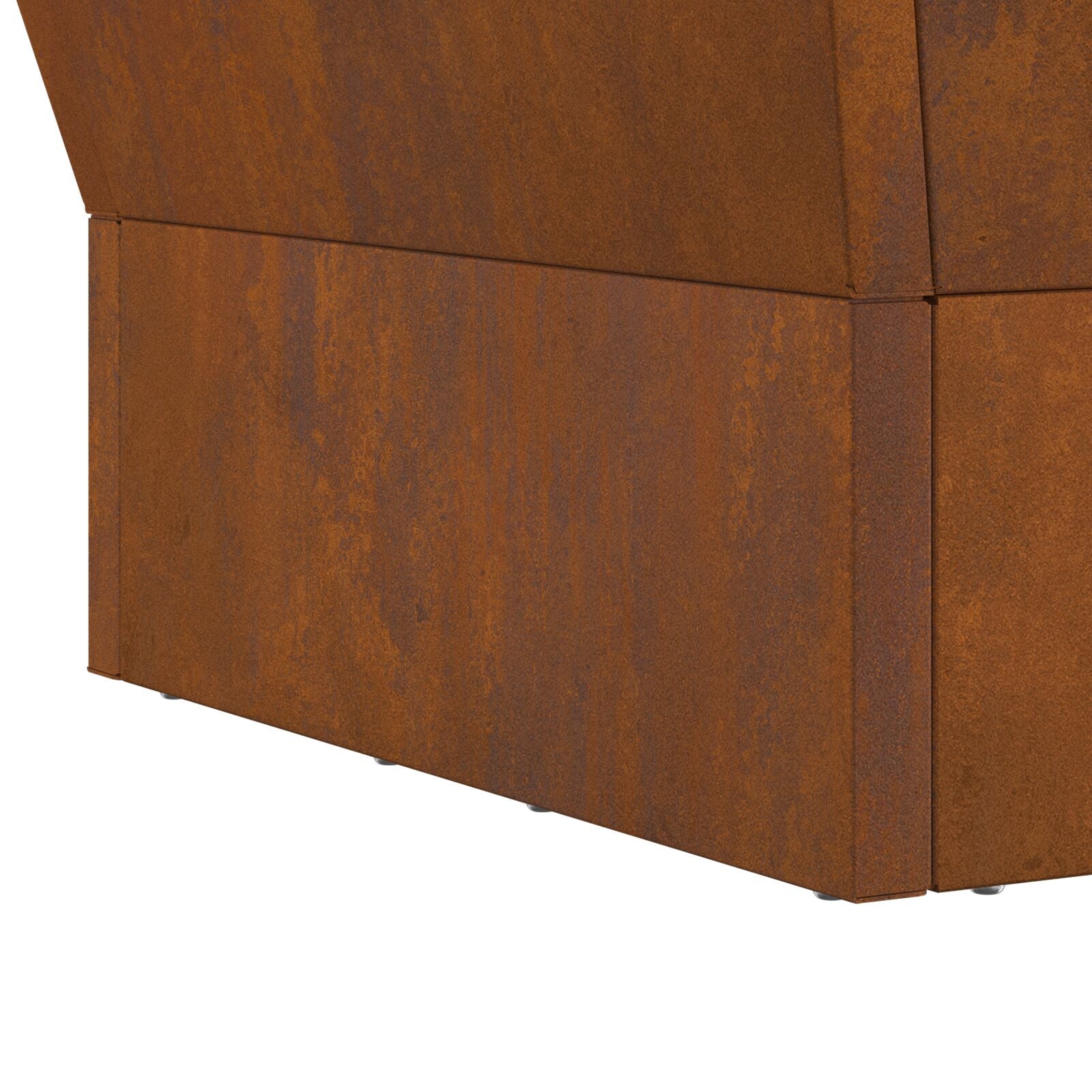 Feuerstelle Quadrat 40x40x30 cm Wetterstahl