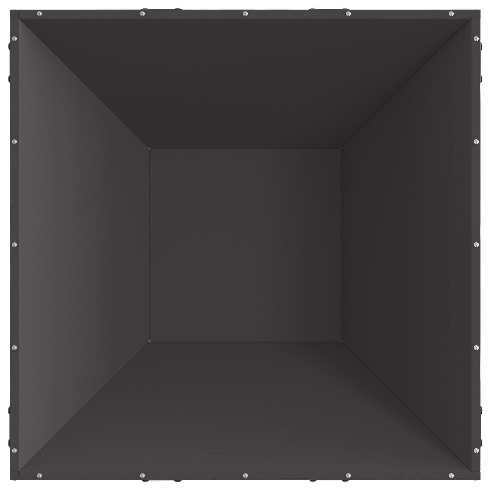 Feuerstelle Quadrat Schwarz 80x80x40 cm Stahl