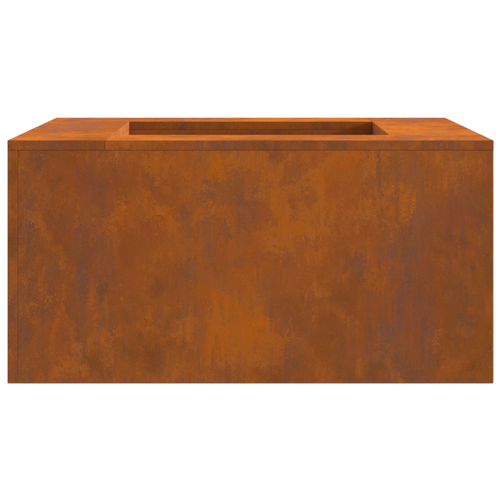 Feuerstelle Quadrat 80x80x40 cm Wetterfester Stahl