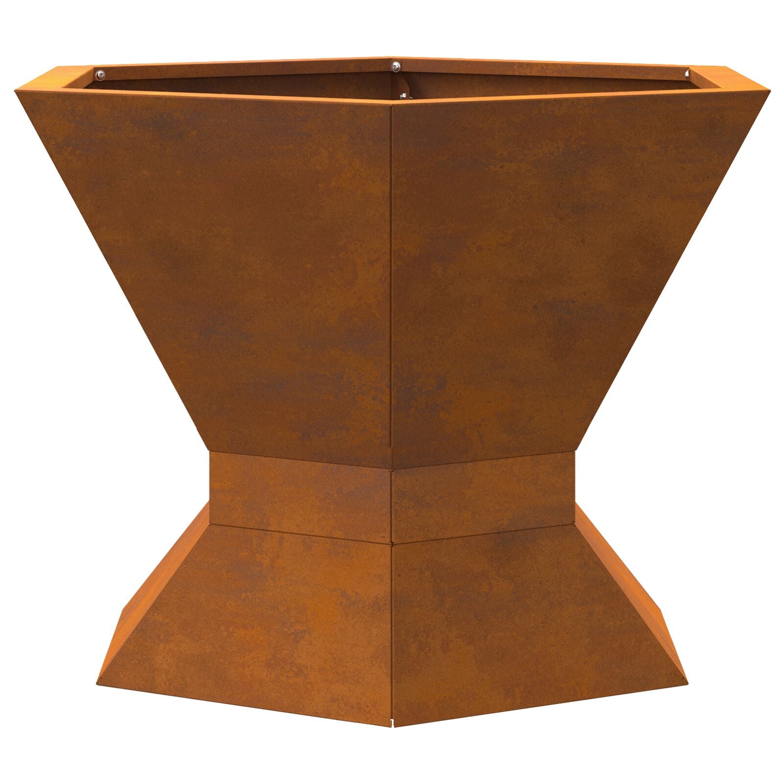 Feuerstelle Sechseckig 50x50x40 cm Wetterfester Stahl