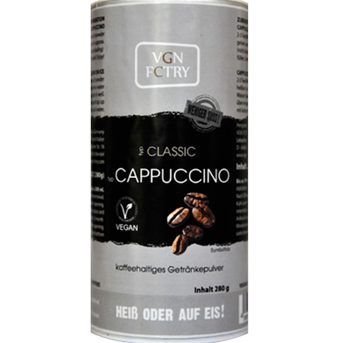 Instant Cappuccino und 6 verschiedene Sorten von VGN FCTRY